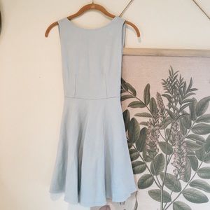 Pale blue dress
